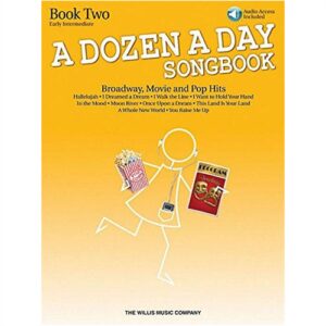 A Dozen A Day Songbook Book 2 Broadway Movie and Pop Hits Early Intermediate Level BKAUD 542927