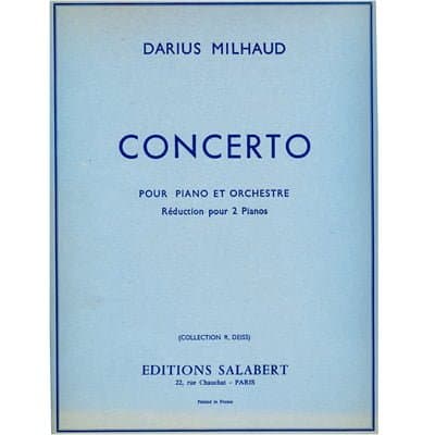 Darius Milhaud Concerto No.1 474674