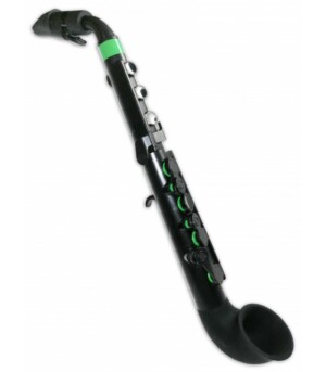 nuvo jsax black and green with case